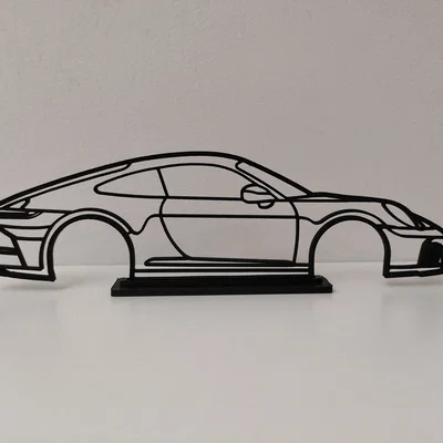 Mô hình trang trí viền xe Porsche 911 (Wall Art)