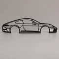 Mô hình trang trí viền xe Porsche 911 (Wall Art) - Thumbnail 5