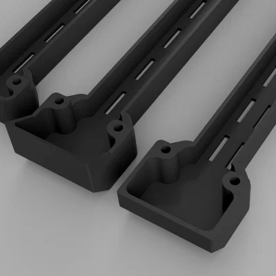 Máng đi dây tấm lưng Voron 2.4 với lỗ luồn cáp rộng hơn