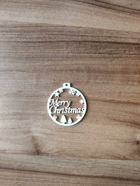 Mẫu in 3D đồ trang trí cây thông Noel Merry Christmas tinh tế - Image 4