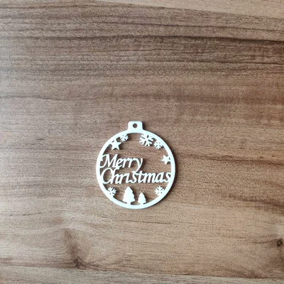 Mẫu in 3D đồ trang trí cây thông Noel Merry Christmas tinh tế