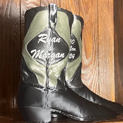 Mô hình ủng Cowboy (Cowboy Boots) in 3D độc đáo