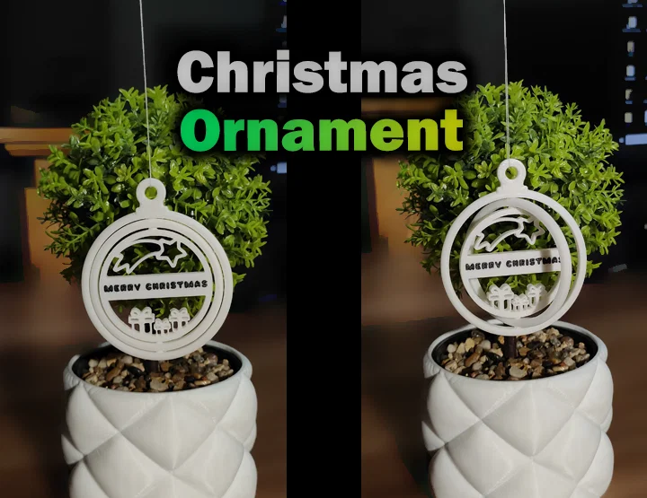 Đồ trang trí Giáng sinh xoay (Merry Christmas) - Image 1