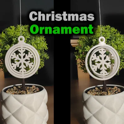 Đồ trang trí Giáng sinh xoay (họa tiết bông tuyết)