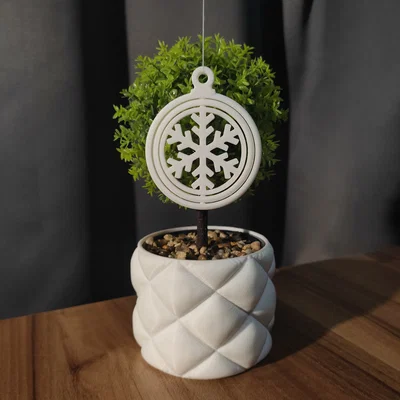 Đồ trang trí Giáng sinh xoay (họa tiết bông tuyết)