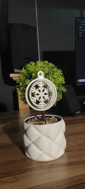 Đồ trang trí Giáng sinh xoay (họa tiết bông tuyết) - Image 3