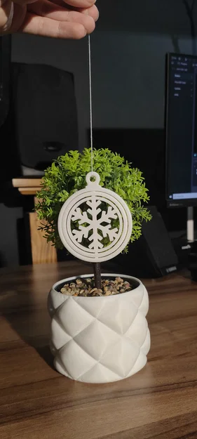 Đồ trang trí Giáng sinh xoay (họa tiết bông tuyết) - Image 4