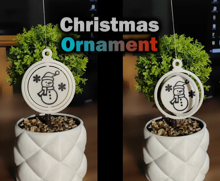 Đồ trang trí Giáng sinh xoay (Người tuyết) - Image 1