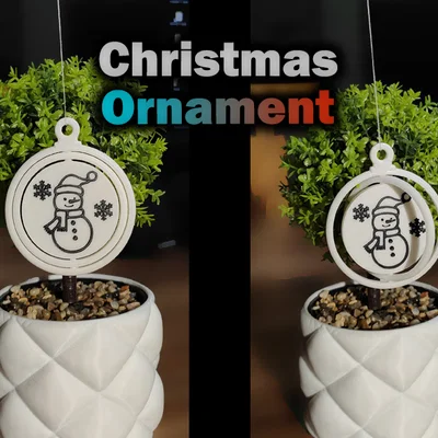 Đồ trang trí Giáng sinh xoay (Người tuyết)