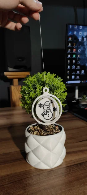 Đồ trang trí Giáng sinh xoay (Người tuyết) - Image 4