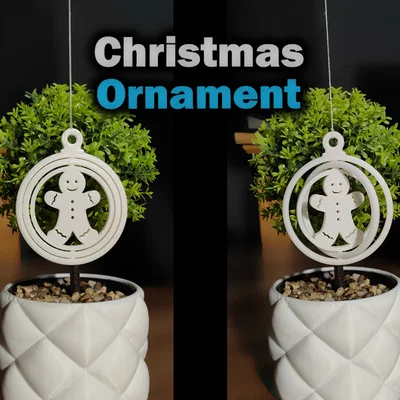 Đồ trang trí Giáng sinh xoay (Hình cắt bánh gừng)