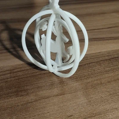 Đồ trang trí Giáng sinh xoay (họa tiết tuần lộc)