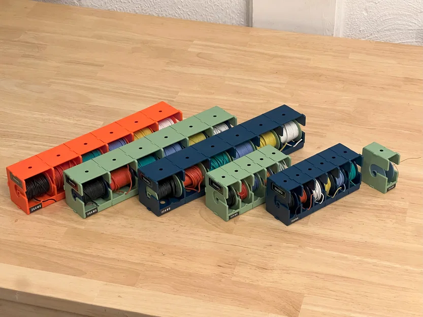 Bộ giá đựng cuộn dây dạng mô-đun (Modular wire spool storage) - Image 5