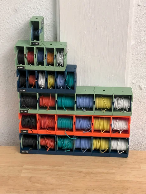 Bộ giá đựng cuộn dây dạng mô-đun (Modular wire spool storage) - Image 6