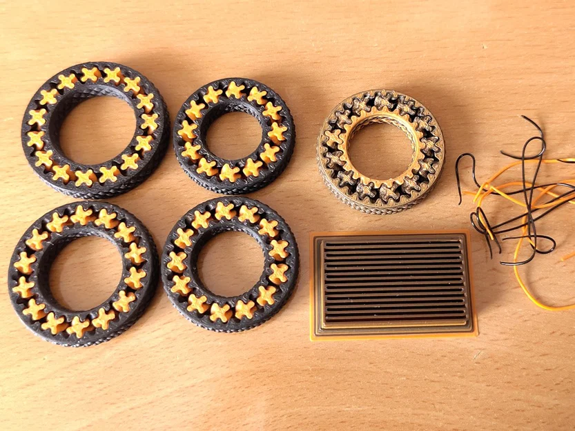 Nhẫn Fidget Gear với vân nhám mặt trong - Image 2