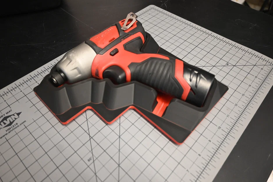 Khay Gridfinity Shadow Tray cho Milwaukee Driver 2462-20 - Image 1