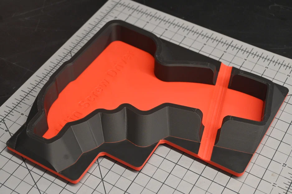 Khay Gridfinity Shadow Tray cho Máy vặn vít Milwaukee 2401-20 - Image 2