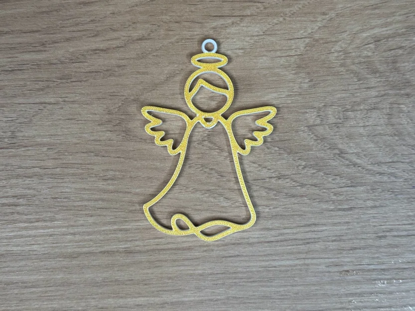 Mẫu in 3D thiên thần treo trang trí cây thông Noel đẹp mắt - Image 1