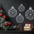 Bộ trang trí Giáng sinh hình học in 3D độc đáo - Thumbnail 1