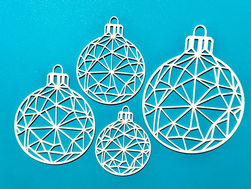 Bộ trang trí Giáng sinh hình học in 3D độc đáo - Image 2