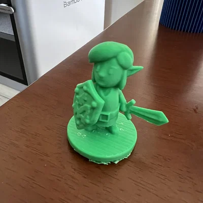 Mô hình 3D nhân vật Link từ The Legend of Zelda in 3D tại nhà