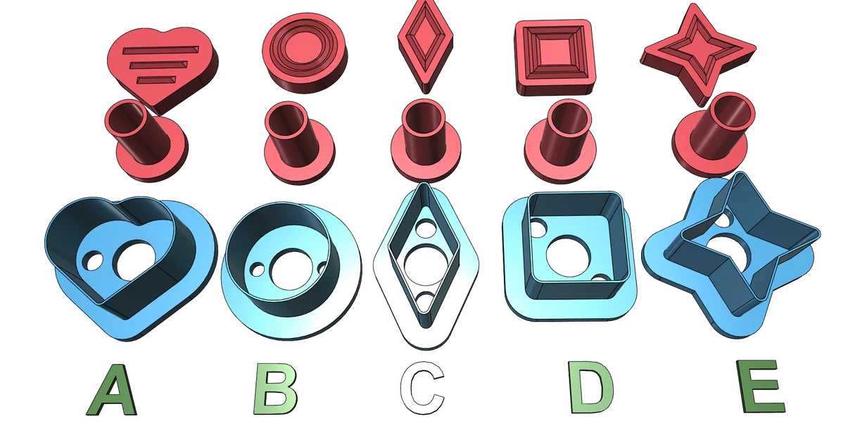 Bộ khuôn cắt bánh Cookie Cutter thông minh kèm hệ thống piston đẩy - Image 2