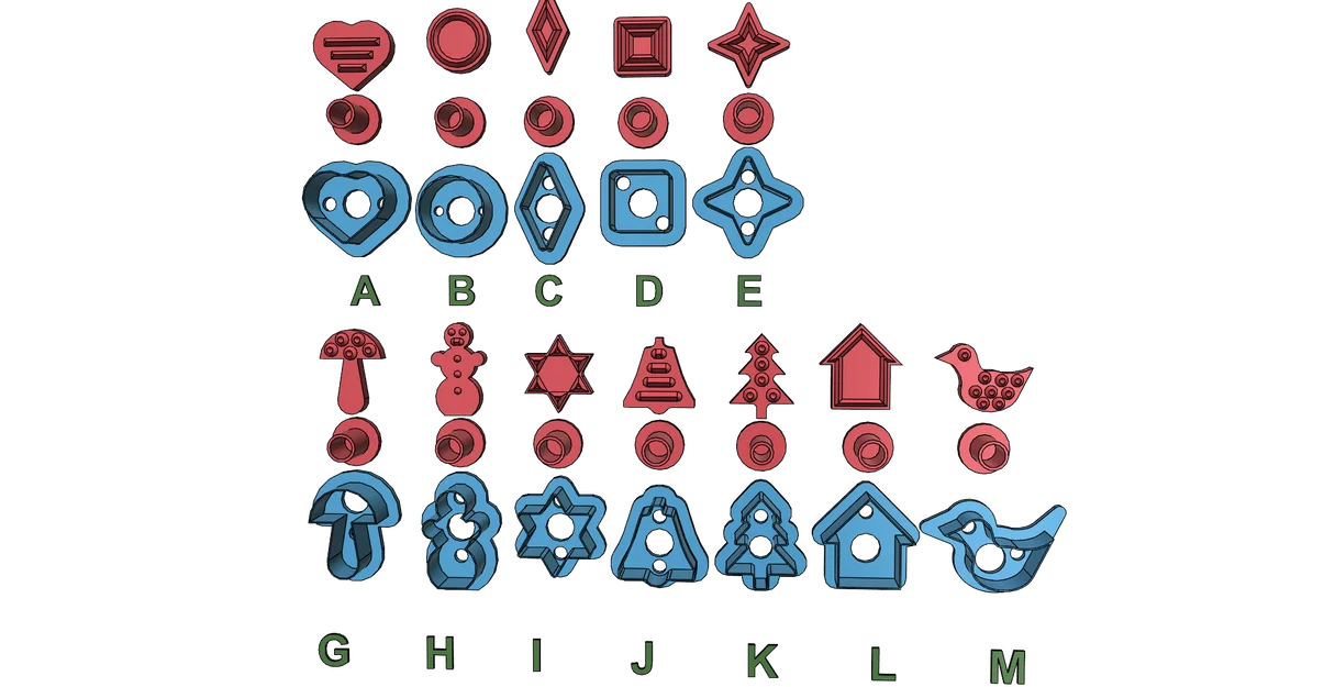 Bộ khuôn cắt bánh Cookie Cutter thông minh kèm hệ thống piston đẩy - Image 5