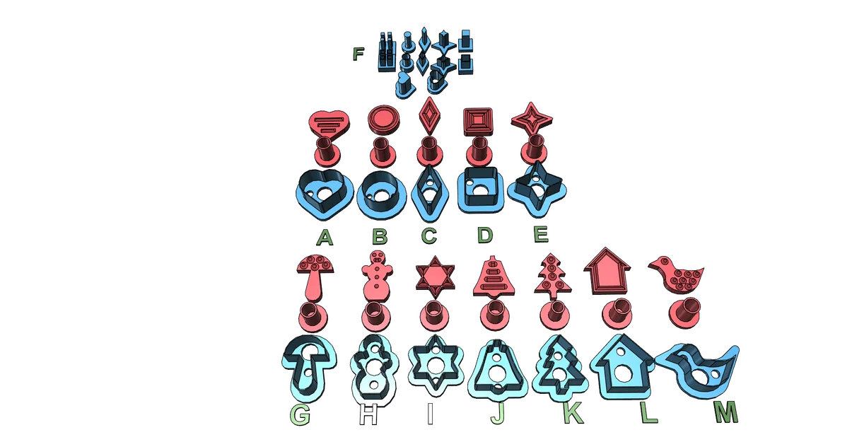 Bộ khuôn cắt bánh Cookie Cutter thông minh kèm hệ thống piston đẩy - Image 7
