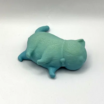 Mô hình 3D mèo nằm thư giãn (The Chilling Cat) cực đáng yêu