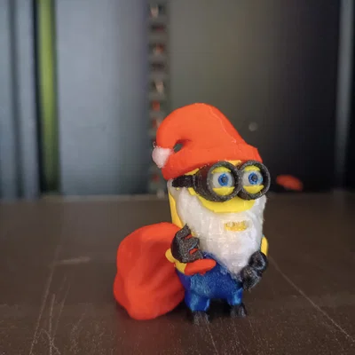 Mô hình Minion hóa thân ông già Noel (Minion Santa) 3D cho dịp Giáng sinh