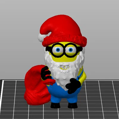 Mô hình Minion hóa thân ông già Noel (Minion Santa) 3D cho dịp Giáng sinh
