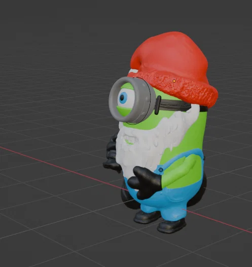 Mô hình Minion hóa thân ông già Noel (Minion Santa) 3D cho dịp Giáng sinh - Image 3