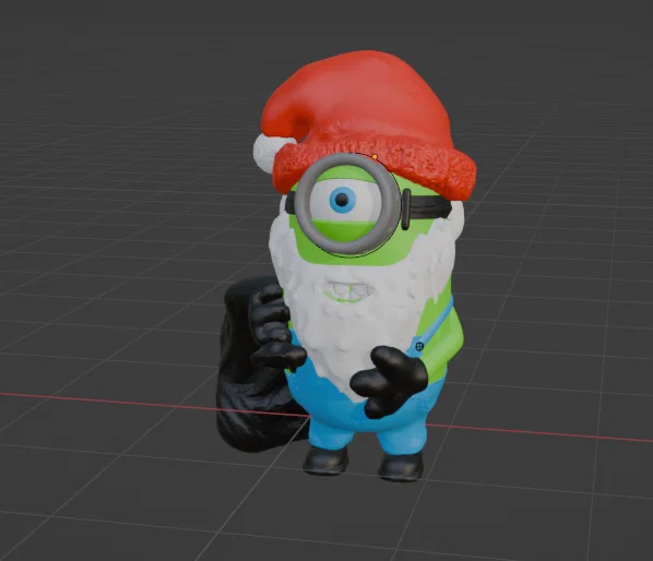 Mô hình Minion hóa thân ông già Noel (Minion Santa) 3D cho dịp Giáng sinh - Image 6