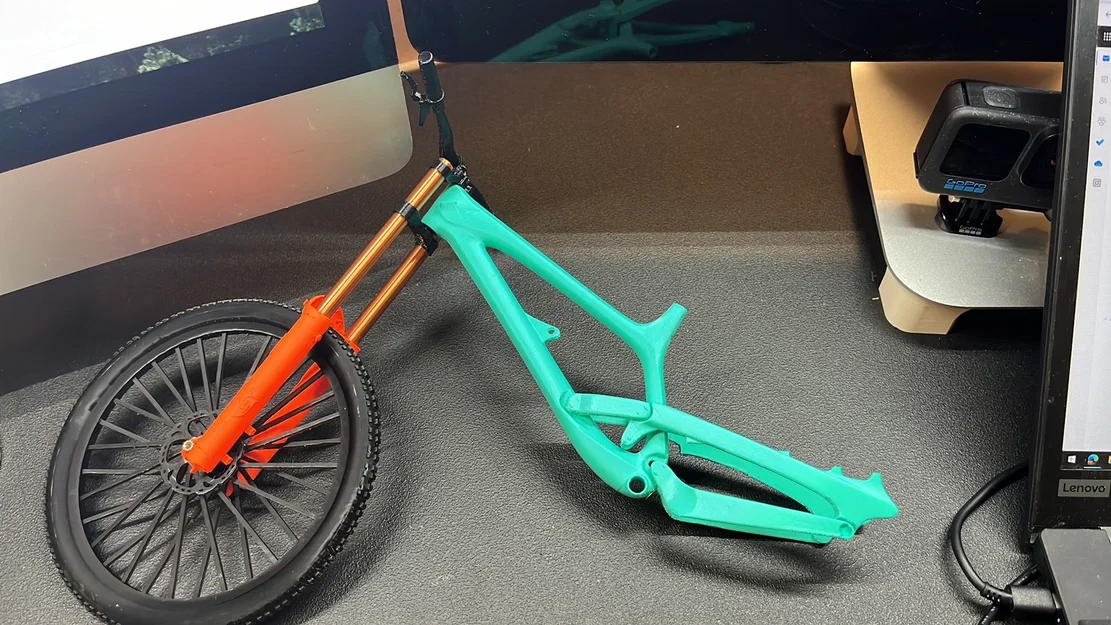 YT Tues - Mô hình xe đạp Downhill thu nhỏ - Image 7