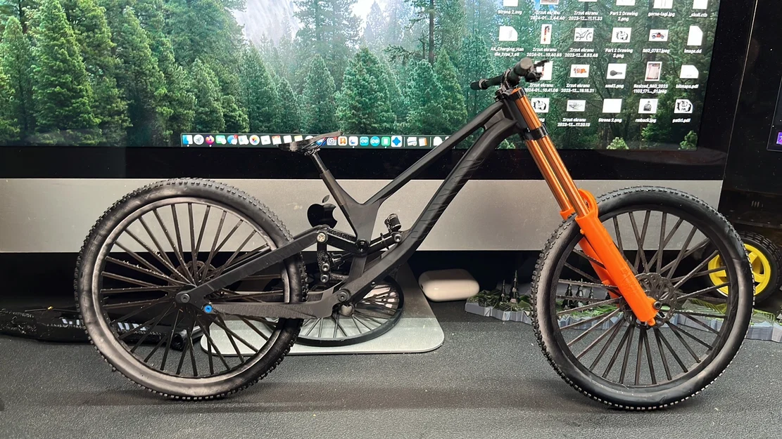 YT Tues - Mô hình xe đạp Downhill thu nhỏ - Image 8