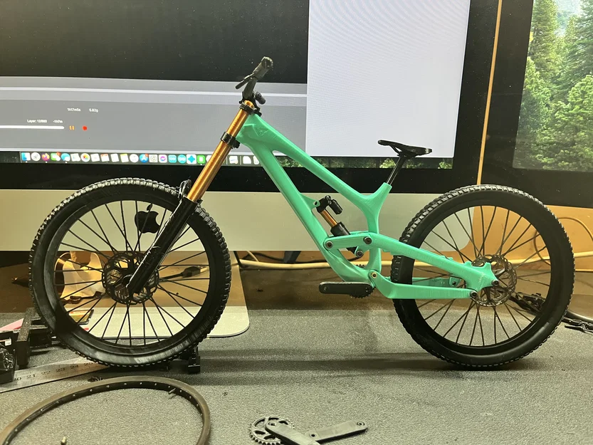 YT Tues - Mô hình xe đạp Downhill thu nhỏ - Image 14