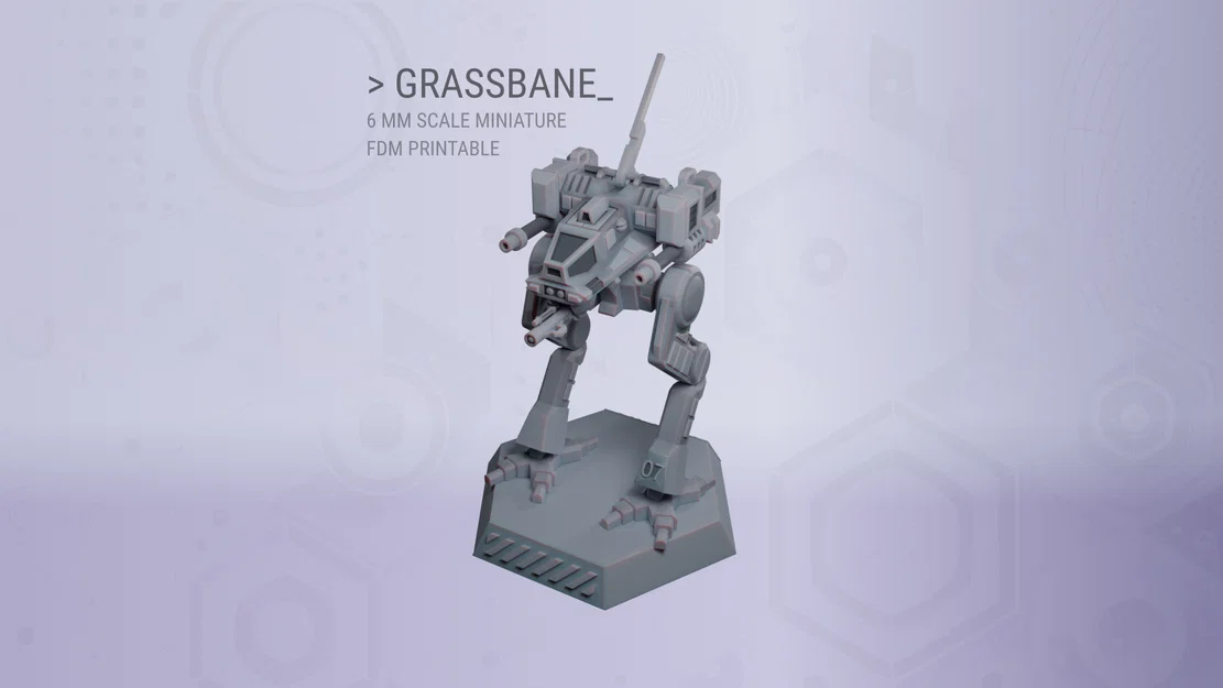 Grassbane cho Wargame tỉ lệ 6 mm - In FDM không cần Support - Image 1
