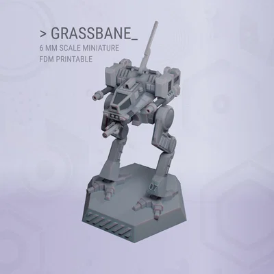 Grassbane cho Wargame tỉ lệ 6 mm - In FDM không cần Support