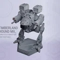 Timberland Hound II tỷ lệ 6 mm cho Wargame - In FDM không cần hỗ trợ - Thumbnail 1