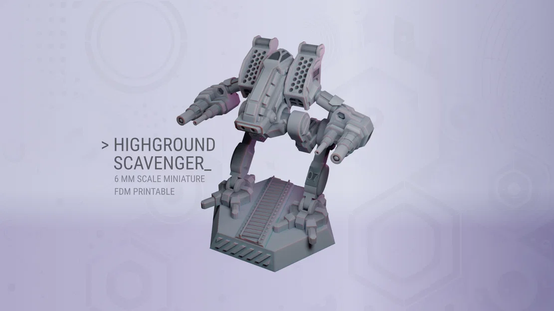 Highground Scavanger cho Wargame tỉ lệ 6 mm - In FDM không cần Support - Image 1
