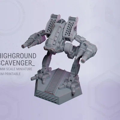 Highground Scavanger cho Wargame tỉ lệ 6 mm - In FDM không cần Support