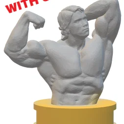 Mô hình tượng bán thân Arnold Schwarzenegger trang trí bàn làm việc