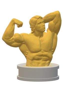 Mô hình tượng bán thân Arnold Schwarzenegger trang trí bàn làm việc - Image 2