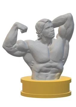 Mô hình tượng bán thân Arnold Schwarzenegger trang trí bàn làm việc - Image 3