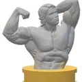 Mô hình tượng bán thân Arnold Schwarzenegger trang trí bàn làm việc - Thumbnail 3