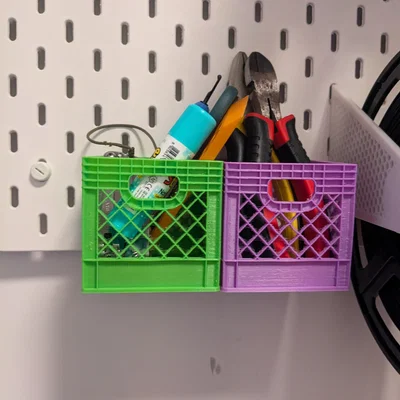 Khay đựng đồ mini Skadis Milk Crate tiện lợi cho bảng Skadis