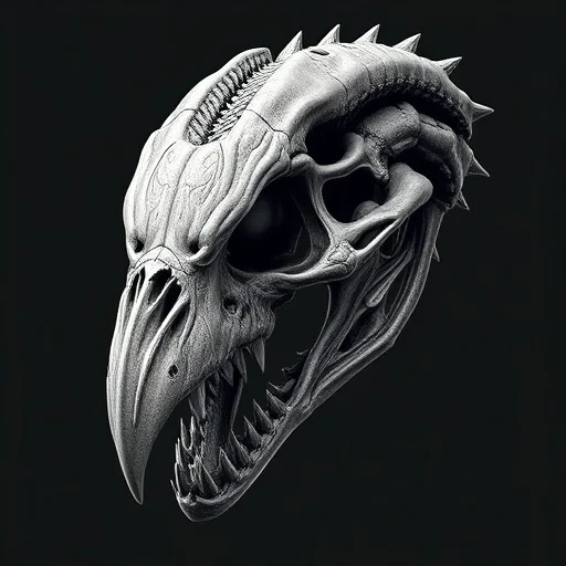 Mô hình hộp sọ ngoài hành tinh Ethereal Raptor in 3D cực ch… 1