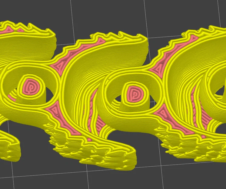Mô hình rồng rắn khớp nối (Articulated Snake Dragon) in 3D không cần support - Image 3