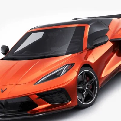 Mô hình in 3D Chevrolet Corvette C8 (2020) siêu nét