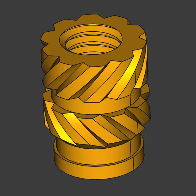 Mô hình tham chiếu tán cấy nhiệt M3 (M3 Heat-Set Insert Reference) - Image 1